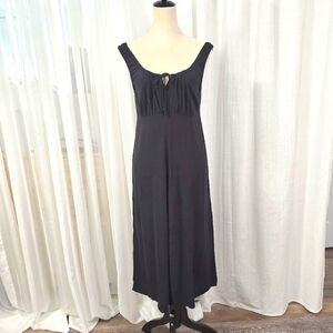 2/$30 Old Navy Black Milkmaid Womens Midi Dress Size M‎ Summer
